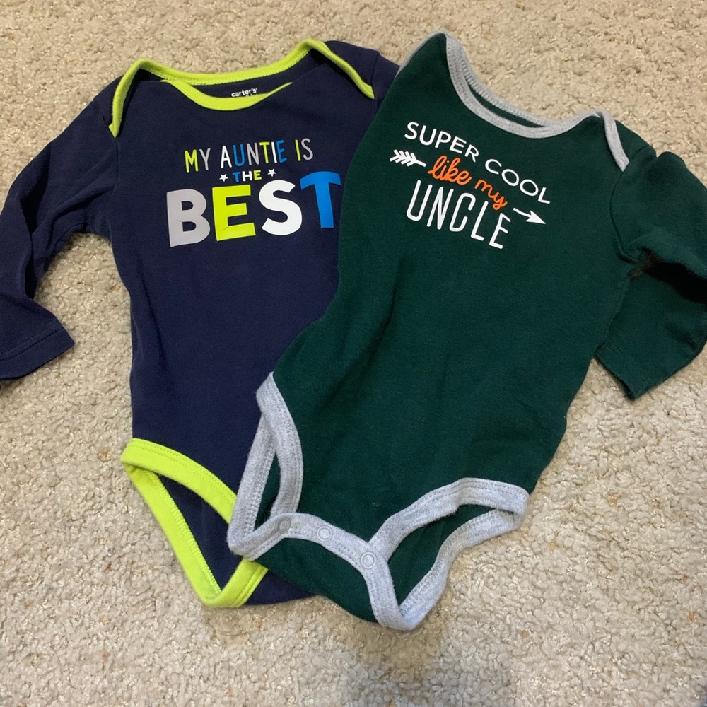 Aunt Uncle Carter’s Onesie Set